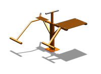 Уличный тренажер "Пресс Гиперэкстензия" УТ327 в Архангельске