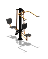 Уличный тренажер "Верхняя тяга Жим ногами" УТ322 в Архангельске