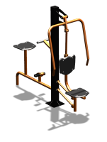 Уличный тренажер "Жим от груди Вело" УТ321 в Архангельске