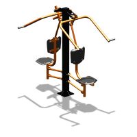 Уличный тренажер  "Верхняя тяга двойная"  УТ207 в Архангельске