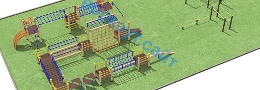 Проект спортплощадки с полосой препятствий в Архангельске