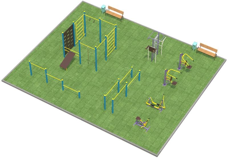 Проект спортплощадки 150 метров в Архангельске в Архангельске