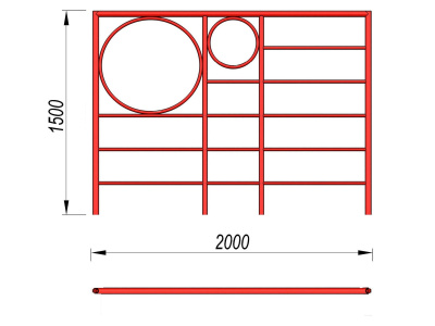 Шведская стенка с кольцами МАФ 3502 в Архангельске