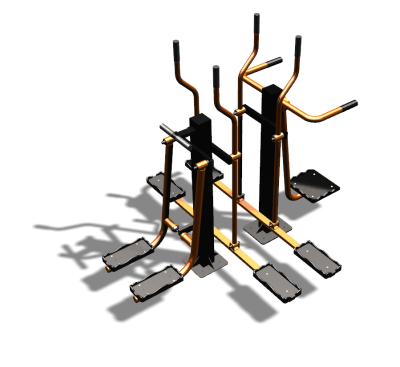 Уличный тренажер "Шпагат Маятник Лыжник двойной" УТ335 в Архангельске