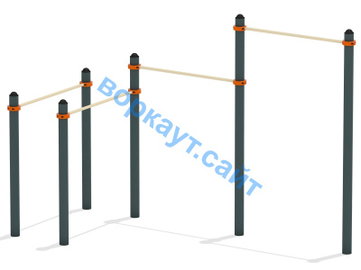 Турник двойной с брусьями ВС-17 в Архангельске