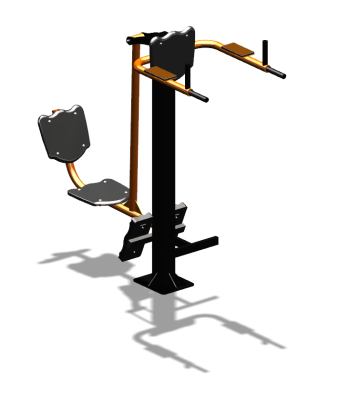 Уличный тренажер "Жим ногами Брусья Пресс" УТ329 в Архангельске