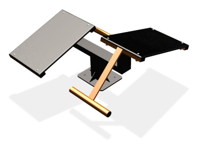 Уличный тренажер  "Скамья для пресса двойная"   УТ213 в Архангельске