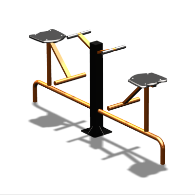 Уличный тренажер  "Твистер сидя двойной"   УТ216 в Архангельске