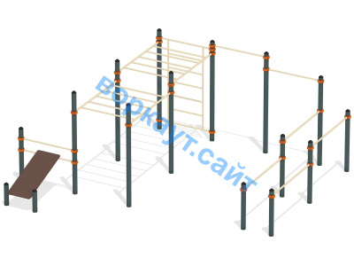 Спортивный комплекс воркаут ВС-50 в Архангельске