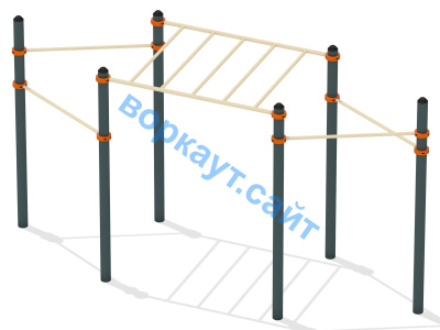 Турник разноуровневый с рукоходом ВС-26 в Архангельске