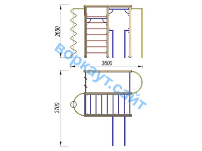Детский спортивный комплекс Гимнастический ДСК 3107 в Архангельске
