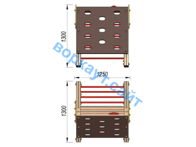 Детский спортивный комплекс ДСК 3202 в Архангельске