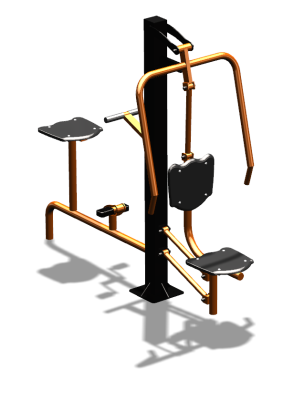 Уличный тренажер "Жим от груди Вело" УТ321 в Архангельске