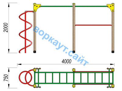 Детский спортивный комплекс ДСК 3104 в Архангельске