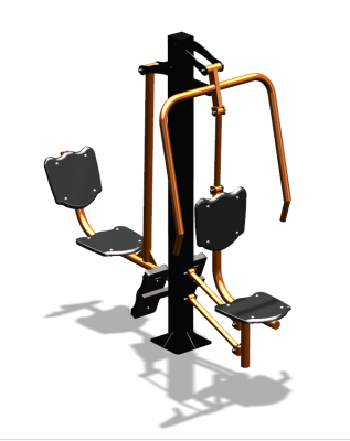 Уличный тренажер "Жим от груди Жим ногами" УТ304 в Архангельске