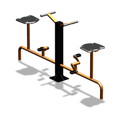 Уличный тренажер  "Вело двойной"   УТ211 в Архангельске