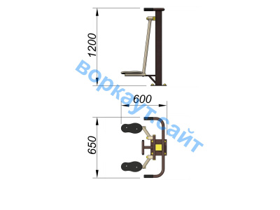 Уличный тренажер Атлетический комплекс УТ 010 в Архангельске