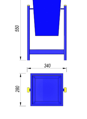 Урна МАФ 1630 в Архангельске