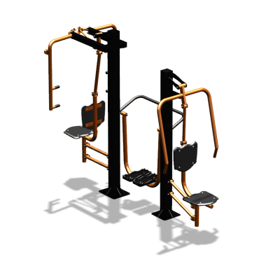 Уличный тренажер "Жим от себя Шагомер Баттерфляй" УТ303 в Архангельске