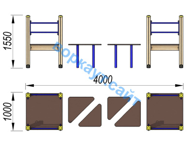 Детский спортивный комплекс Мостик ДСК 3114 в Архангельске