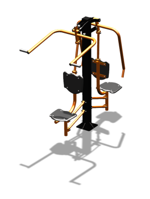 Уличный тренажер "Жим от груди Верхняя тяга" УТ314 в Архангельске