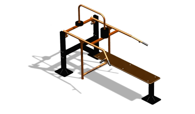 Силовой уличный тренажер  "Горизонтальный жим"  УТ402 в Архангельске