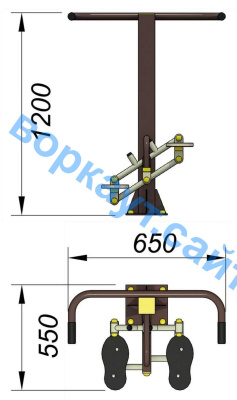 Уличный тренажер "Балансир" УТ 007 в Архангельске
