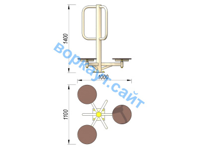 Уличный тренажер Орбита УТ 011 в Архангельске