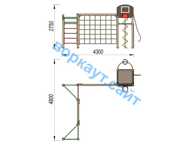 Детский спортивный комплекс ДСК 3112 в Архангельске