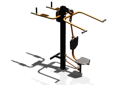 Уличный тренажер "Верхняя тяга Брусья Пресс" УТ339 в Архангельске