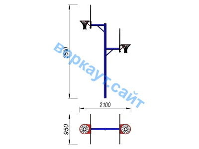 Баскетбольный щит двойной СИО 3511 в Архангельске